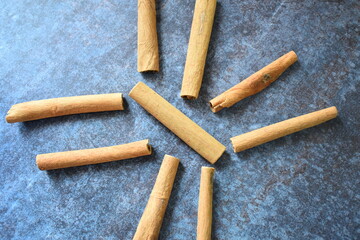 Raw whole dried Cinnamon bark