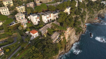 picture of the cliff near Sori (GE) Italy