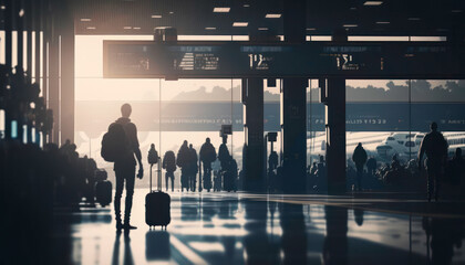 people on the pier Generative AI