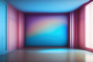 Generative AI: colorful background with stage wallpaper or design