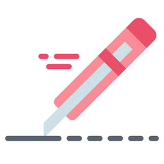 cutter flat icon style