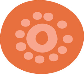 Elegant round frame, garland, wreath or border made of colorful fallen oak leaves, acorns and berries and Autumn Colors inscription inside. Natural decorative illustration in modern flat style