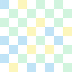 Colorful pastel checkerboard pattern background.	