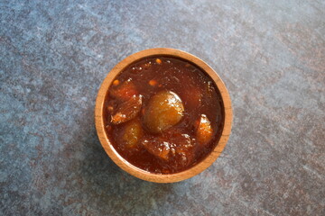 Indian traditional sweet lime pickle