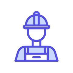 icon Labor Day with concept men worker, mechanic or employee. editable file, vector illustration.