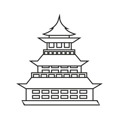 Fototapeta na wymiar Japanese culture vector. Japan illustration sign. Japan themed symbol or logo.
