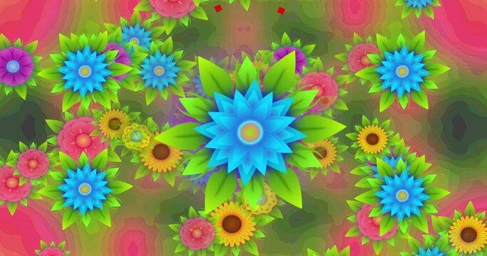 floral video background full hd 4k instant download