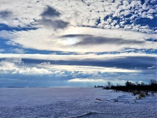 landscape with clouds
