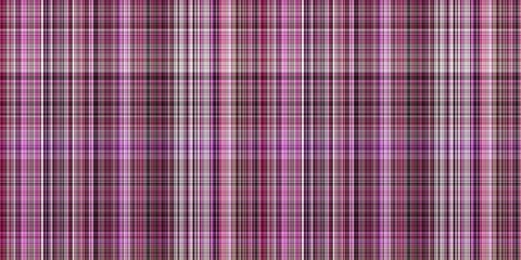 Viva magenta tartan seamless border. Gingham plaid kitchen cloth in color of the year 2023. Gingham trim. 