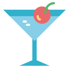 martini flat icon style