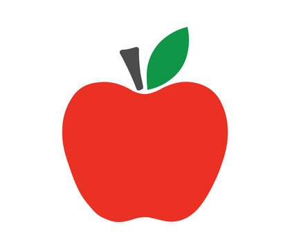 Red apple vector. 
