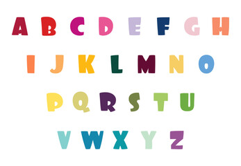 Bright alphabet set.