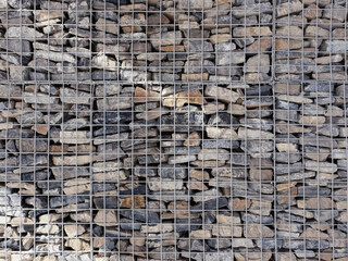 Gabion Rock Retaining wall used in Landscape Architecture and Building Design
