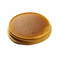 stack of pancakes isolated on transparent png background