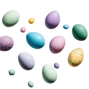 Premium Vector  Painted eggs on the grass on an isolated transparent  background. easter eggs png, grass png. easter.