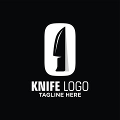 Letter O Knife Logo Design Template Inspiration, Vector Illustration.