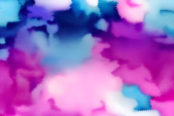 Abstract watercolor. Purple pink blue teal background. Colorful art background with space for design. Web banner. Christmas, valentine, mother's day, holiday concept.