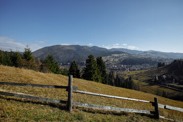 Fototapeta na wymiar Mountain landscape on a sunny day
