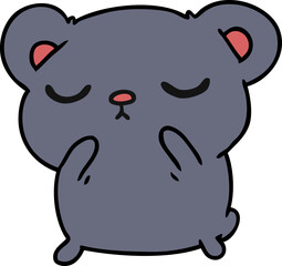 cartoon of a cute bear