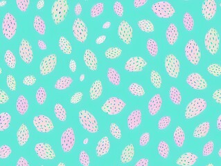 Cactus seamless background created with generative ai technology