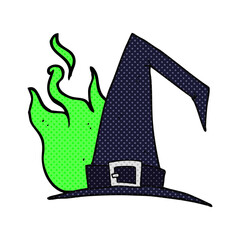 cartoon witch hat