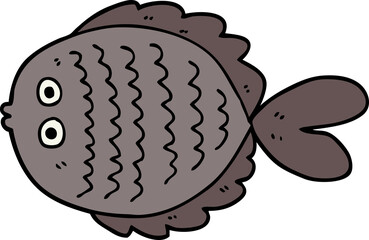 cartoon flat fish
