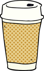 cartoon doodle coffee cup