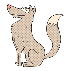 cartoon wolf