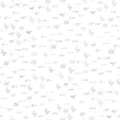 mathematical, physical, chemical formulas and expressions. scientific, educational background. Vector drawn by hand.