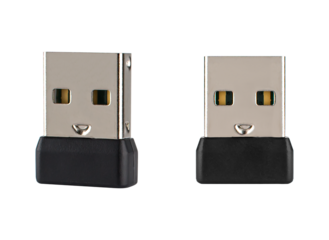 USB bluetooth receiver for an optical mouse