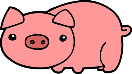 cartoon pig