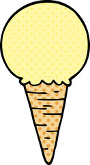 cartoon doodle ice cream cone