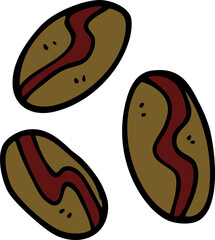 cartoon doodle of coffee beans