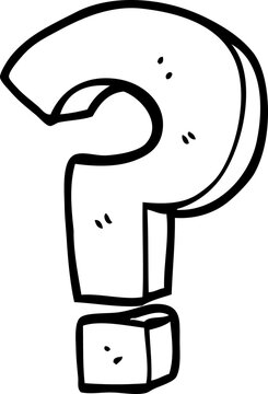 recommend clip art: line drawing cartoon question mark