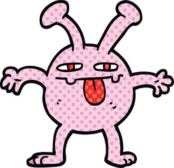 comic book style cartoon monster