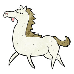 textured cartoon horse