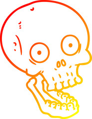 warm gradient line drawing