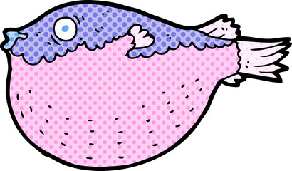 cartoon blowfish