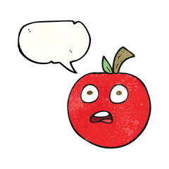 texture speech bubble cartoon tomato