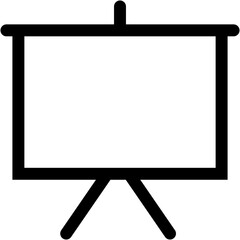 White Board Line Icon