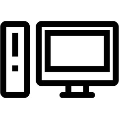 Personal Computer Line Icon
