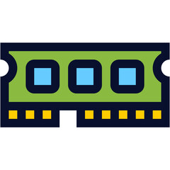 Ram Memory Color Icon