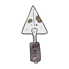 textured cartoon trowel