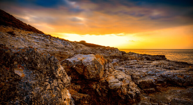 Kamenjak cape (Premantura peninsula) . national park near Pula and Rabac, Istria, Croatia, Europe
