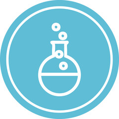 science experiment circular icon