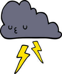 cartoon storm cloud
