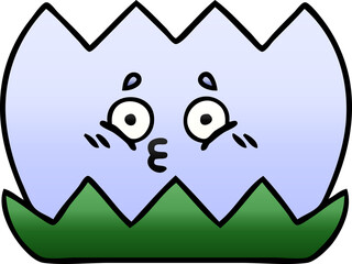 gradient shaded cartoon water lilly