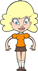 cartoon pretty woman