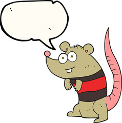 speech bubble cartoon rat