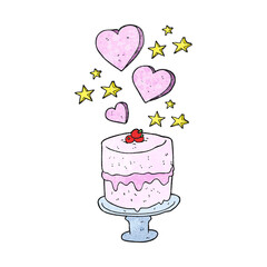 textured cartoon cake